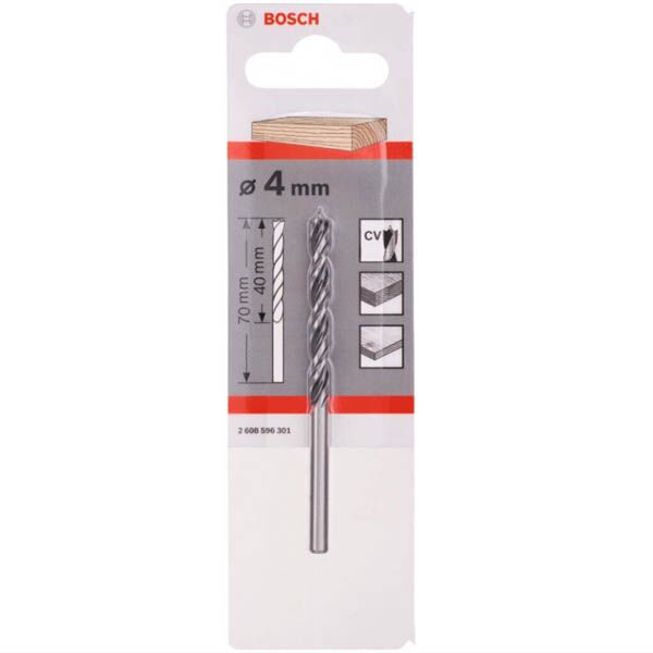 Bosch burgija za drvo Ø4x43/75mm Standard spiralna 2608596301 - Image 2