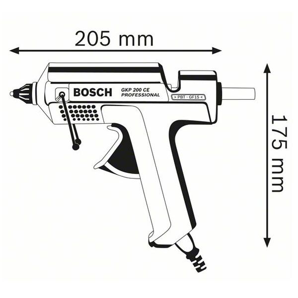 Bosch GKP 200 CE pištolj za lepak 0601950703 - Image 2