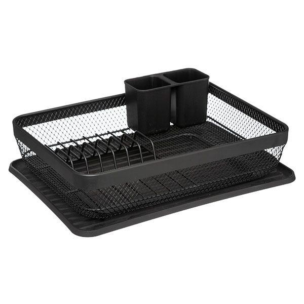 Jja ocedjivac za sudove mayaj 43x32x13,5cm metal crna