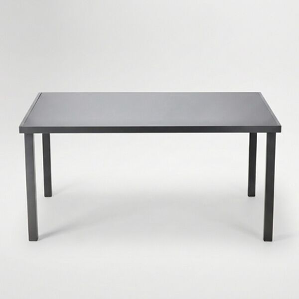 Baštenski sto aluminijumski 150x90x71 cm sivi (RIT9514)