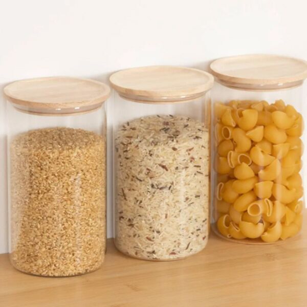 Five Set 3 tegle hermet 1 l boro staklo drvo (209252) - Image 2