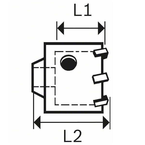 Bosch 3-delni set kruna za bušenje SDS-plus 82 x 54 mm 2608550065 - Image 3