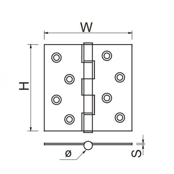 Šarka brodska SP9003 ZnB x100x68x1.8mm (2kom) DP1 0102090 - Image 2