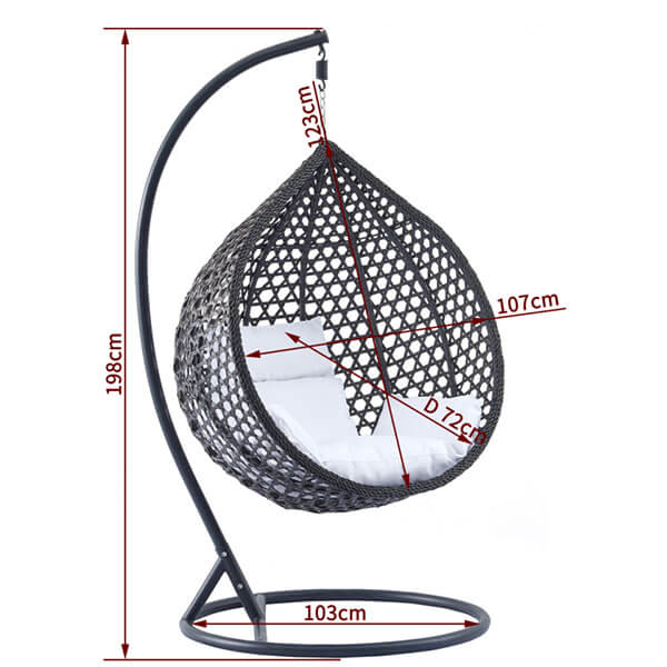 Ljuljaška jaje braon/bordo F033B - Image 2