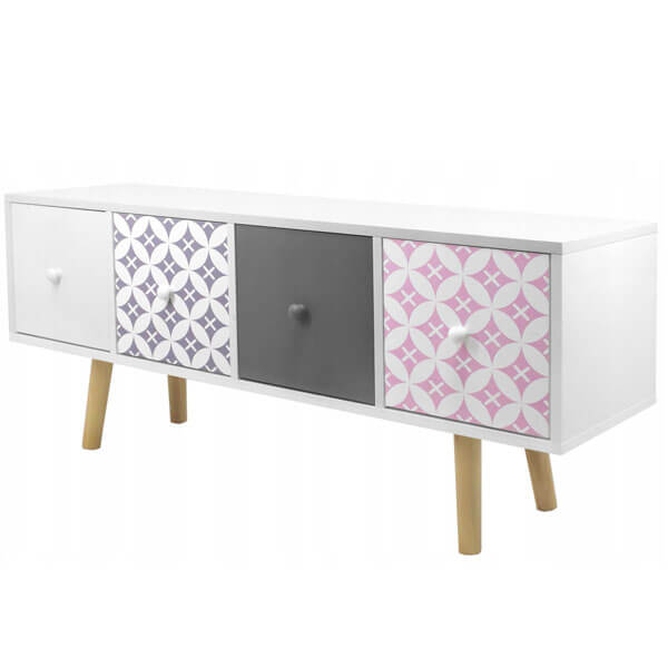 Retro komoda sa 4 fijoke 110x34cm PHO5834