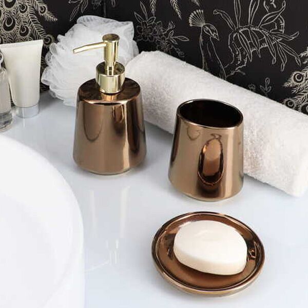 Tendance posuda za sapun 11.8x2cm porc. bronze effect (64113168) - Image 2