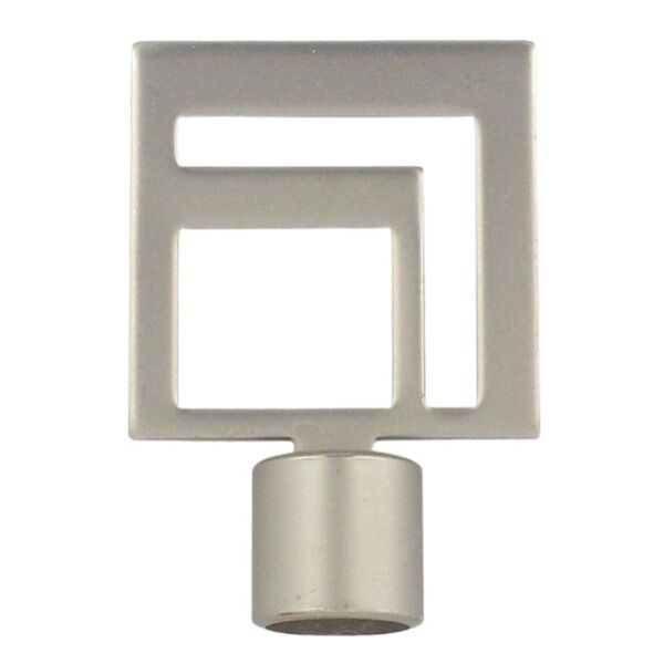 Luance square završetak za garnišnu D20 X2 mat srebrna (7110593)