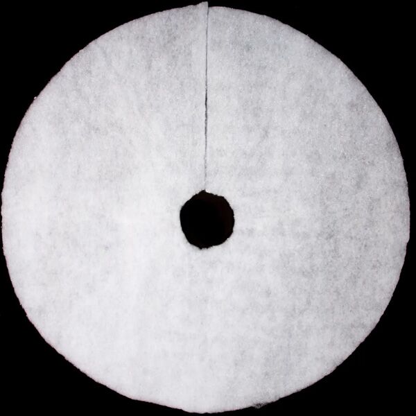 Ukras za podnožje jelke okrugli bela (144605)