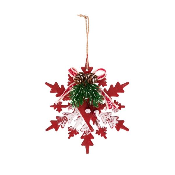 Novogodišnja viseća dekoracija pahulja 10 cm (166004B)