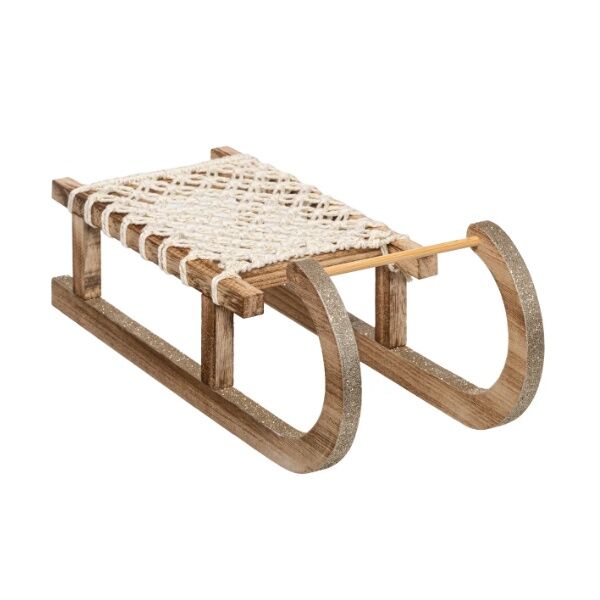 Novogodišnja dekoracija sanke 40x14x13 drvo (175796)