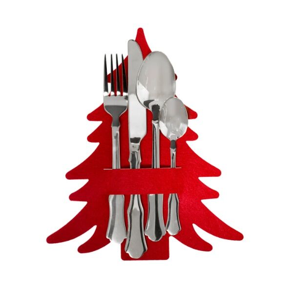 Set 4 novogodišnja držača za escajg crvena (175993A)