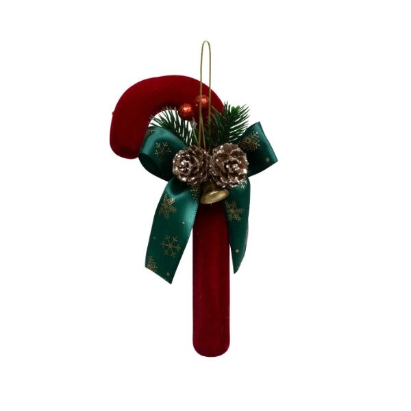 Dekorativni šećerni štapić 7.5x4x17 cm crvena (198872)