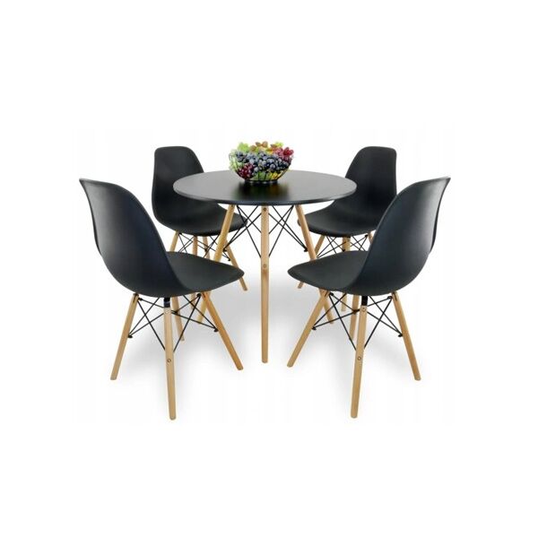 Sto okrugli crni 80 cm (FAT1187) - Image 2