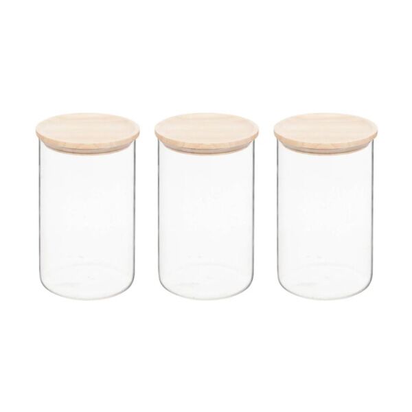 Five Set 3 tegle hermet 1 l boro staklo drvo (209252)