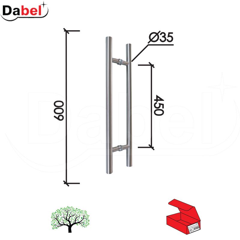Rukohvat za vrata RU3009 Inox x450/35/600mm Q 0101268