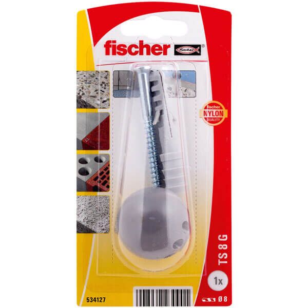 Fischer odbojnik za vrata TS 8BL K NV sivi 534129