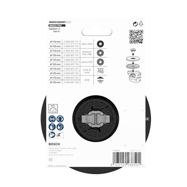 Bosch Nosač brusnog papira X-LOCK 125 mm meki (2608601714) - Image 2