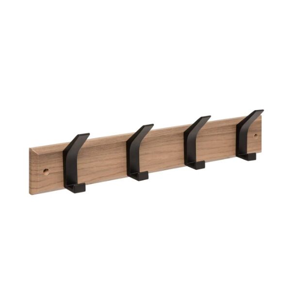 Five Čiviluk sa 4 kukice Ziny 45x6,5x10 natural crna (209386A)