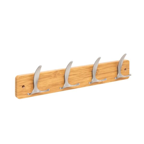 Five Čiviluk sa 4 kukice Aly 45x6,5x10 natural srebrna (209389C)