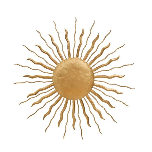 Atmosphera Zidna dekoracija Sunce Edwige 80 cm metal zlatna (210446)