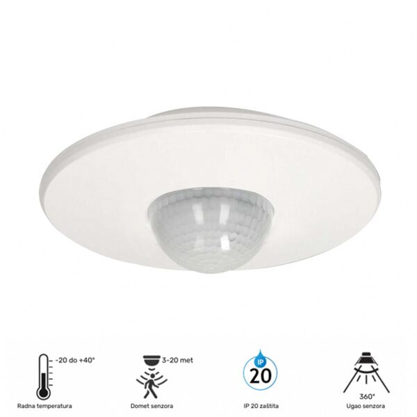 Senzor samostalni ST05K 360C IP20 beli (450593)
