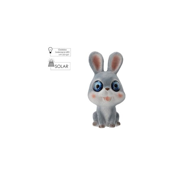 Baštenska figurica zec LED 17,5 x 17 x 34,5 cm (TOG0265)