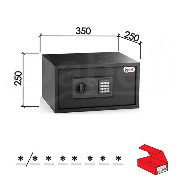 Sef sa šifrom SS1 crna 250X350X200 mm (0706004)