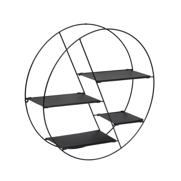 Atmosphera Polica Lara okrugla 50x13 metal crna (197644A)