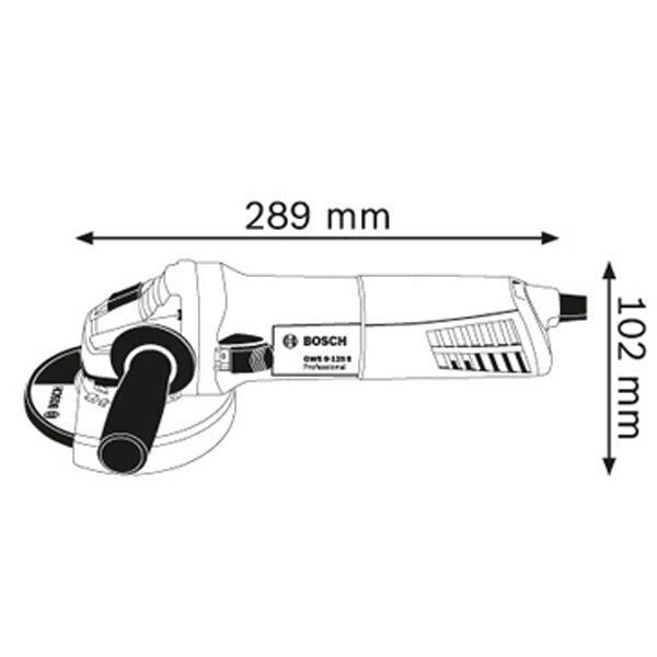 Bosch GWS 9-125 S mala ugaona brusilica sa potenciometrom 0601396102 - Image 2