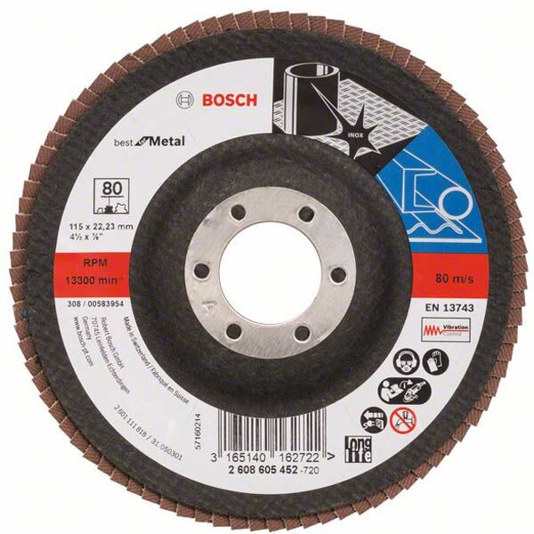 Bosch lamelni brusni disk X571,prečnik 115mm; gran 80 2608605452
