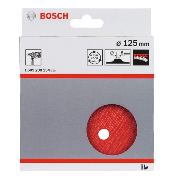 Bosch ploča sa čičak prihvatom 125 mm 8 mm 1609200154 - Image 2