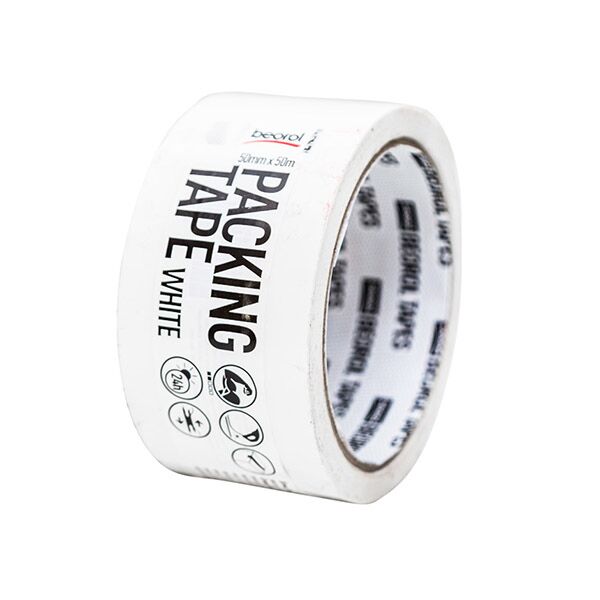 Selotejp traka 50mm x 50m, bela STB - Image 3