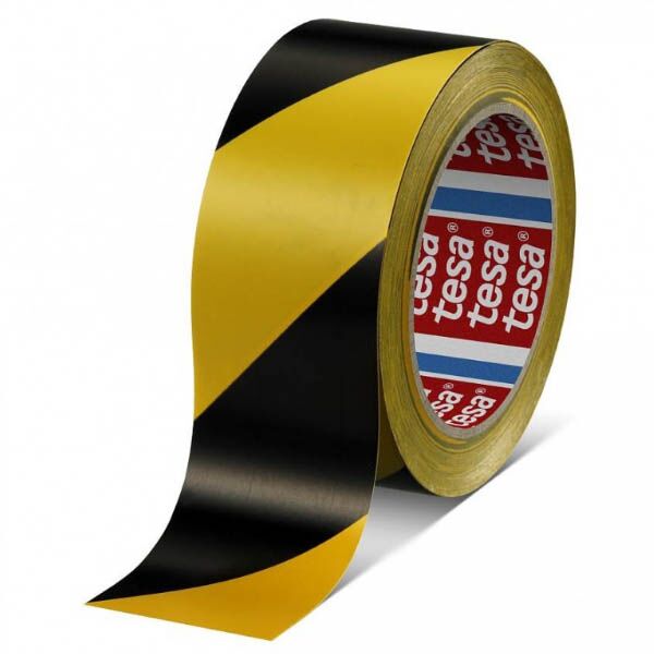 Tesa lepljiva traka crno-žuta 50mm/33m 607600009315