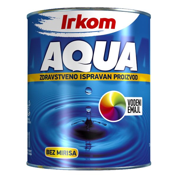 AQUA emajl CRNI 700ml 85170016