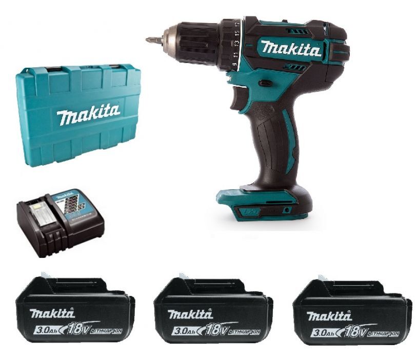 Makita aku bušilica/odvijač DDF482RFE3 18V; 3x3,0 Ah DDF482RFE3