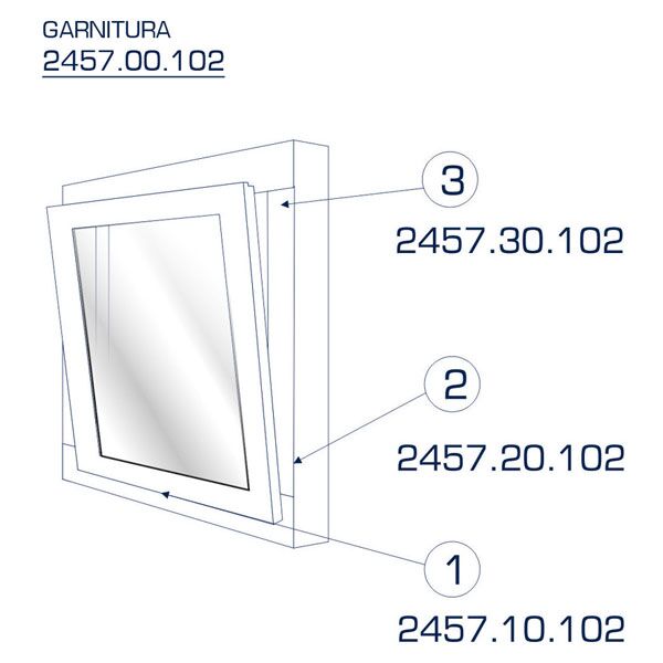 Okov za male prozore okretno/nagibni Desna (245700101D) - Image 2