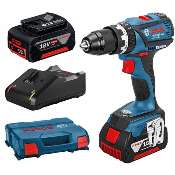 Bosch GSB 18 V-EC aku odvrtač + 2x5Ah (06019E9120)