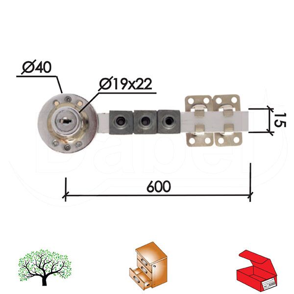 Bravica za drvo 2102 HR FI19X22X600 mm 2K BPDQ (3304027)