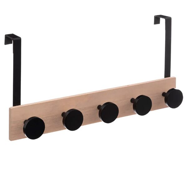 Five čiviluk 50x11,5x24cm mdf/metal crna (181346)