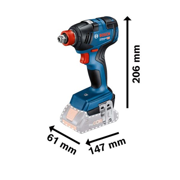 Bosch Aku udarni odvrtač GDX 18V-200 Solo (06019J2204) - Image 2