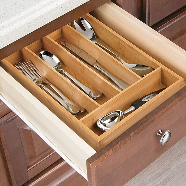 Organizator za pribor 34x25x4.3cm bambus natural (115242) - Image 2