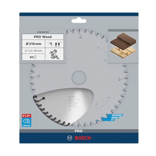 Bosch PRO Wood list kružne testere 216x2x30 mm 60z ATB max 7.000 o/min (2608640433) - Image 2