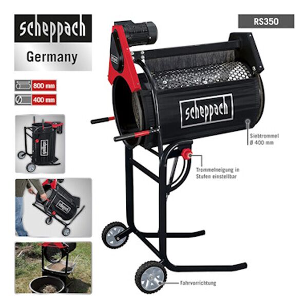 Scheppach Separator za zemlju Ø400mm RS 350 (1904501901) - Image 2