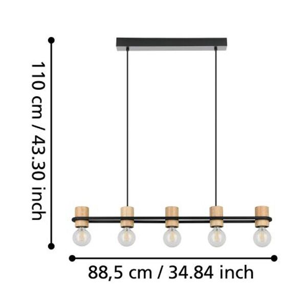 Eglo Visilica/5 E27 Chieveley (43541) - Image 2