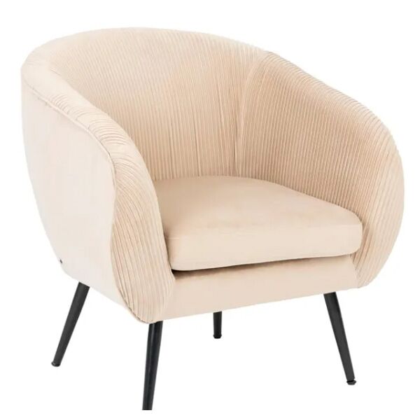 Atmosphera Fotelja Solaro velur bež (166596G)