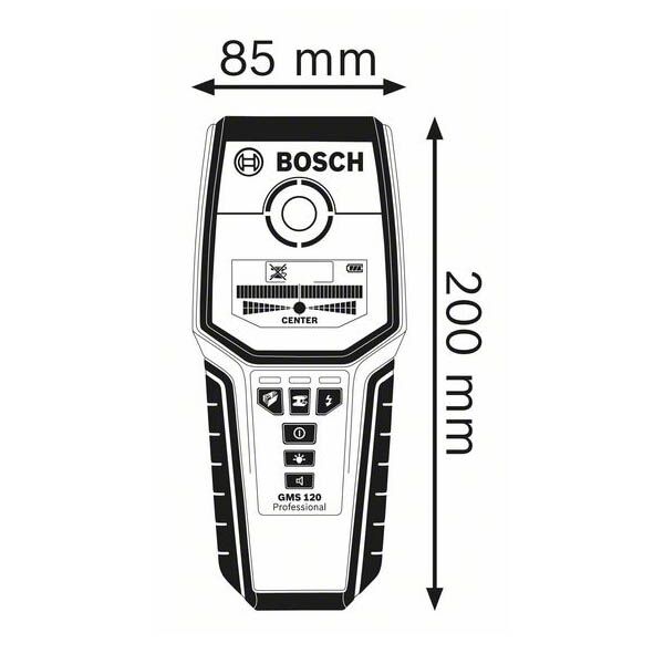 Bosch GMS 120 detektor kablova/metala/drveta 0601081000 - Image 2