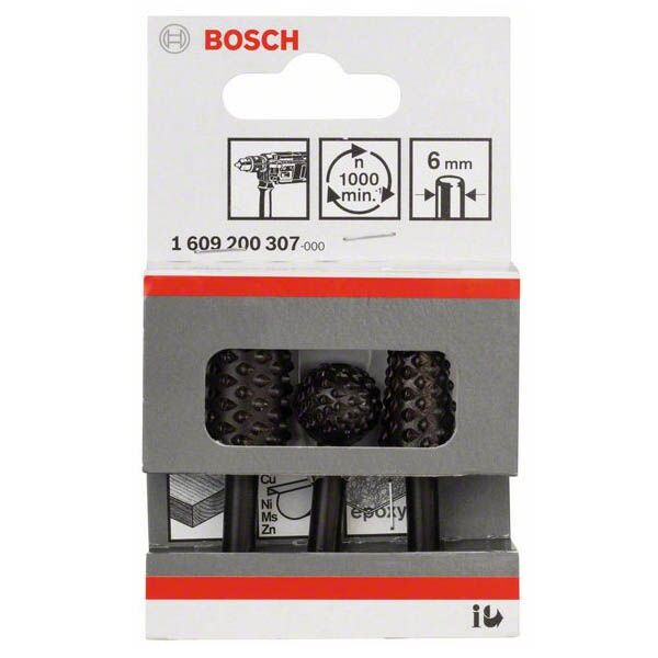 Bosch 3-delni set glodala za rad slobodnom rukom 1609200307 - Image 2