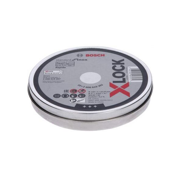 Bosch X-LOCK rezna ploča za inox 125x1x22,23mm 2608619262 - Image 2