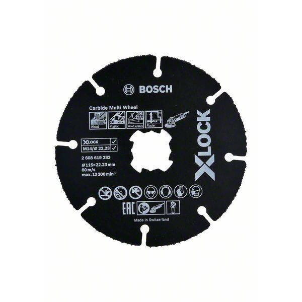 Carbide X-LOCK ploča 115mm (2608619283) - Image 2