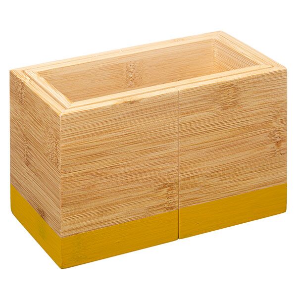 5five kutija za pribor Modern 18x10x12cm bambus žuta